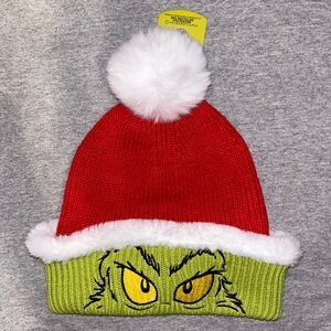 🎁🎄 The Grinch Dual Grinchy Eyes Santa Claus Winter Hat 🎄🎁